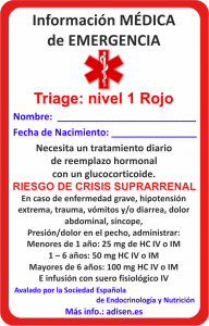 emergencia español niños